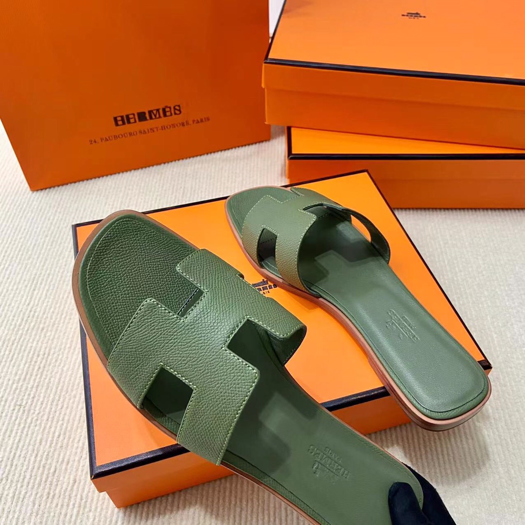 에르메스 올수공 오란 슬리퍼 샌들 앱송 40